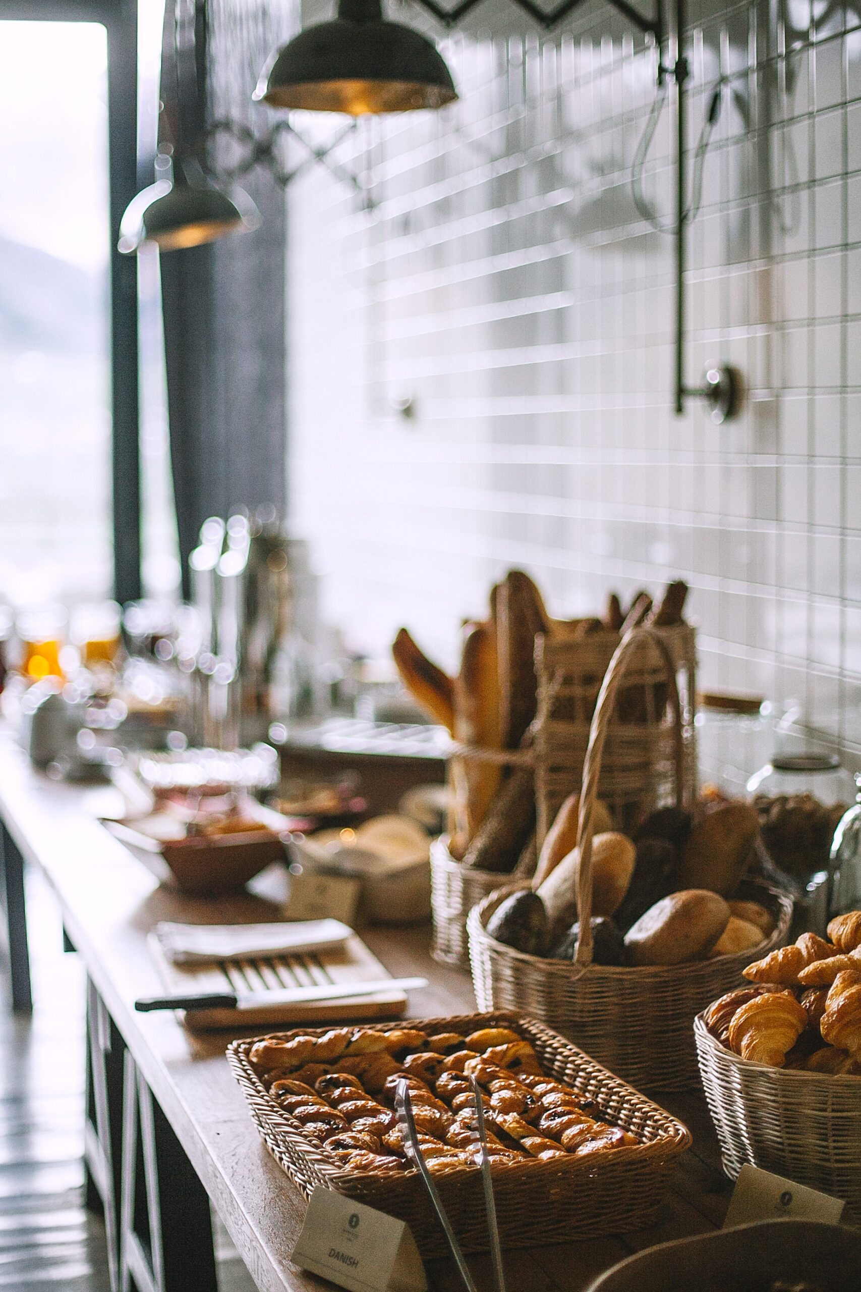 Baked Goods on a counter.