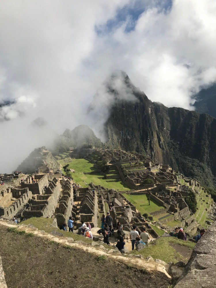 A view of Machu Pichu.